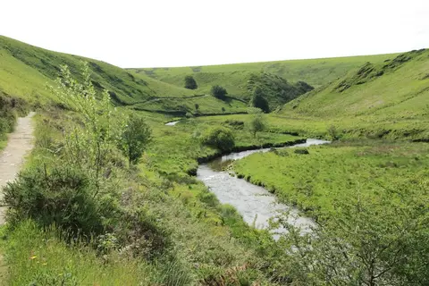 Photo of the River Barle, a 23-mile river running from Exmoor to River Exe at Exebridge, south west England.