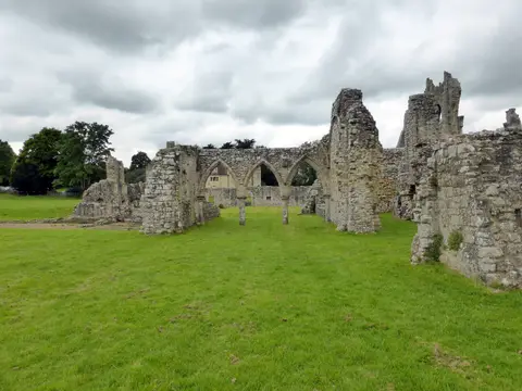 Photo of Bayham Abbey, a ruined abbey near Lamberhurst in the High Weald, East Sussex, south east England.
