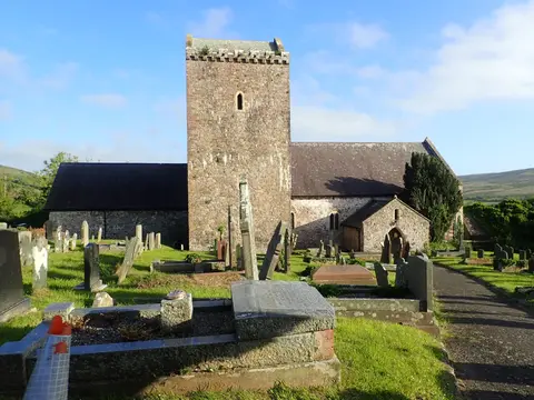 Photo of St Cenydd's Church, Llangennith, a church in Gower, Swansea, south west Wales.