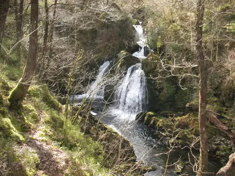 Photo of Colwith Force, a waterfall near Little Langdale in the Lake District, Cumbria, north west England.
