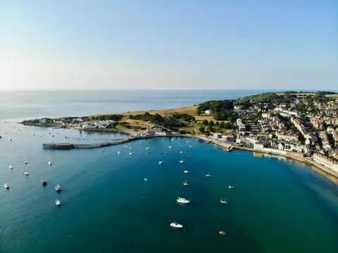 Photo of Swanage, a village in Dorset, south west England.
