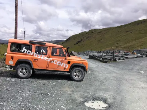 Photo of Honister Slate Mine, a visitor attraction near Seatoller in the Lake District, Cumbria, north west England.