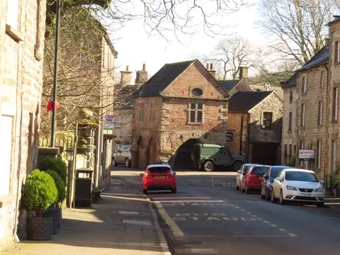 Photo of Winster Market House, an ancient site near Winster (Winster) in the Peak District, Derbyshire, central England.