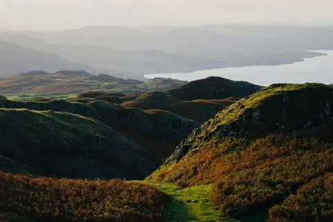 Photo: Loughrigg Fell, a 335m Lake District fell near Elterwater, Cumbria, north west England.