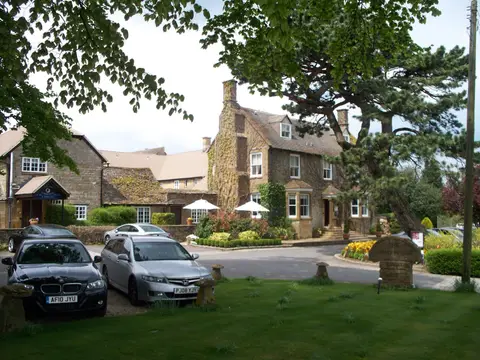 Photo of MO at Dormy House, a restaurant near Broadway in the Cotswolds, Gloucestershire, south west England.