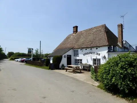 Photo of The Woolpack, a pub near Brookland, Kent, south east England.