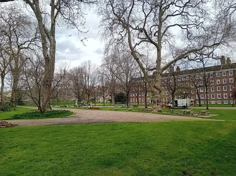 Photo of Gray's Inn, a Grade II* registered house & garden in London, England.