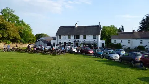 Photo of King Arthur Hotel, a pub near Reynoldston in Gower, Swansea, south west Wales.