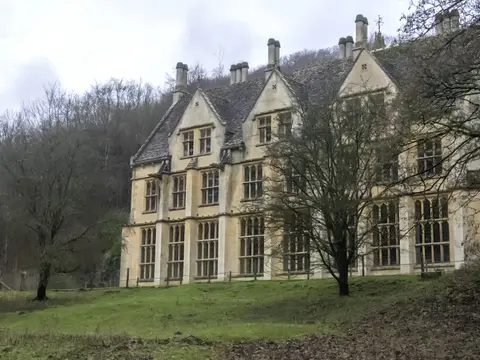 Photo of Woodchester Mansion, a landmark near Nailsworth in the Cotswolds, Gloucestershire, south west England.