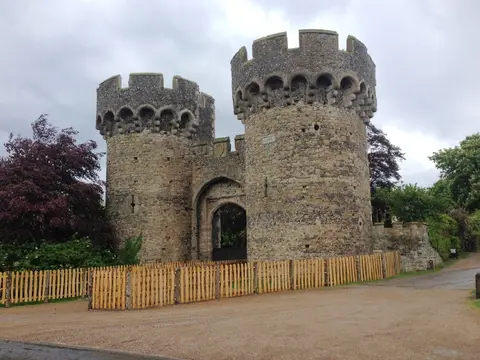 Photo of Cooling Castle, a ruined castle near Rochester, Kent, south east England.