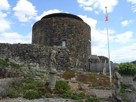 Photo of Sandgate Castle, a ruined castle near Hythe, Kent, south east England.