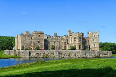Photo of Raby Castle, a Grade II* registered house & garden near Staindrop, County Durham, north east England.