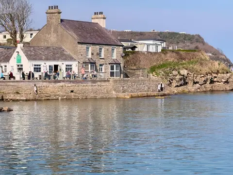 Photo of Benllech, a village in Anglesey, north Wales.