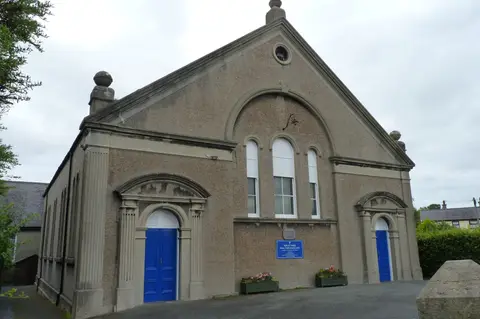 Photo of Llanfairpwllgwyngyll, a village in Anglesey, north Wales.