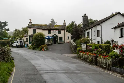 Photo of Tower Bank Arms, a pub near Near Sawrey in the Lake District, Cumbria, north west England.
