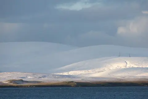 Photo: Ronas Hill, a 450m hill near Hillswick, the Shetland Islands, the Scottish Highlands and Islands.
