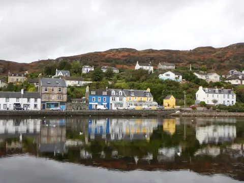 Photo of Tarbert, a village in Argyll and Bute, the Scottish Highlands and Islands.