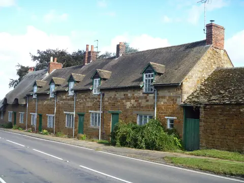 Photo of Rockingham, a village in Northamptonshire, central England.