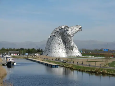 Photo of The Helix Park, a visitor attraction near Airth, Falkirk, central Scotland.