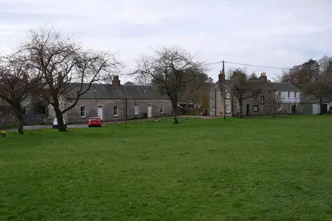 Photo of West Linton, a village in the Scottish Borders, southern Scotland.