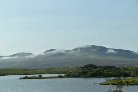 Photo of Loch Mealt, a loch near Staffin in Trotternish, Highland, the Scottish Highlands and Islands.