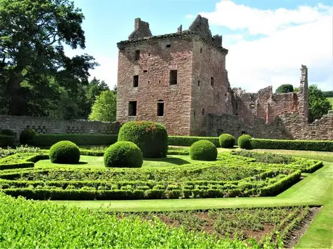 Photo of Edzell Castle Walled Garden, a garden in the Angus, north east Scotland.