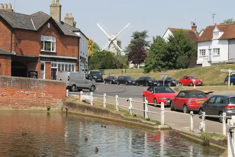 Photo of Finchingfield, a village in Essex, eastern England.