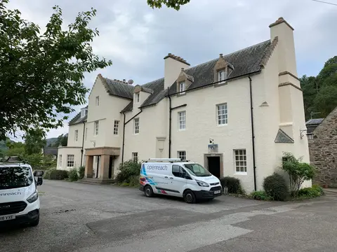 Photo of Fortingall Hotel, a pub in Loch Rannoch and Glen Lyon, Perth and Kinross, central Scotland.