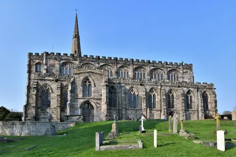 Photo of Astbury, a village in Cheshire, north west England.