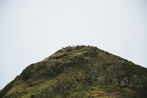 Photo: Arthur's Seat, a 251m hill near Duddingston, Edinburgh, central Scotland.