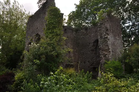 Photo of Tiverton Castle, a ruined castle near Bampton (Bampton), Devon, south west England.