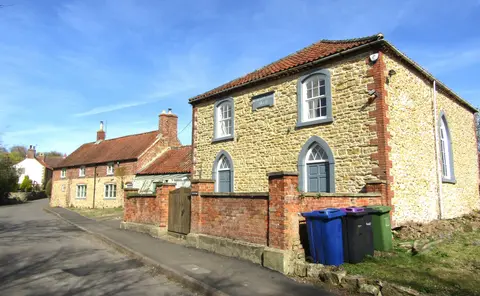 Photo of Tealby, a village in Lincolnshire, central England.