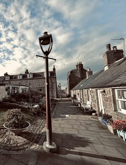 Photo of Footdee (Fittie), a visitor attraction in Aberdeen, north east Scotland.