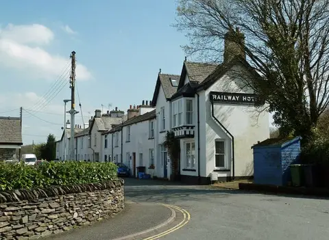 Photo of Staveley, a village in the Lake District, Cumbria, north west England.