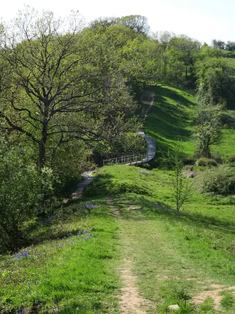 Photo along the Offa's Dyke Path, a 177-mile National Trail running from Chepstow to Prestatyn, Wales and England.