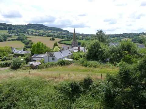 Photo of Church of St Nicholas, a church near Grosmont, Monmouthshire, south east Wales.
