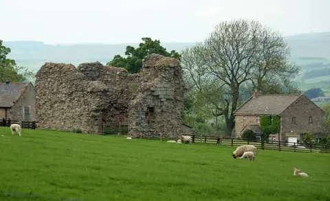 Photo of Great Tosson tower house, a ruined tower house near Rothbury, Northumberland, north east England.