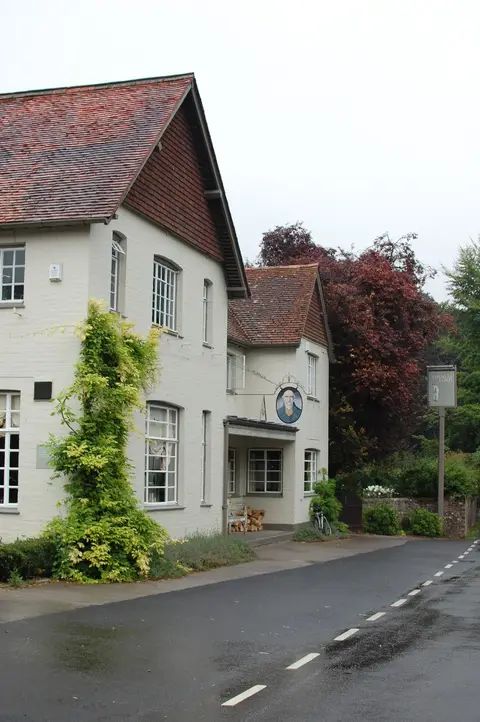 Photo of The Thomas Lord, a pub near West Meon in the South Downs, Hampshire, south east England.