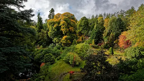 Photo of Kildrummy Castle Gardens, a garden in Aberdeenshire, north east Scotland.