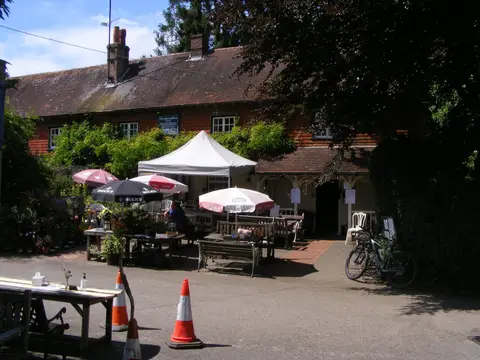 Photo of The Harrow Inn, a pub near Steep in the South Downs, Hampshire, south east England.