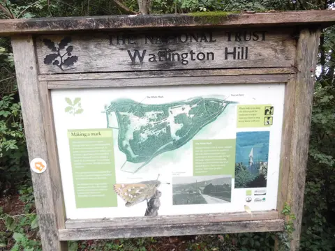 Photo of Watlington Hill and Woods, a country estate in the Chilterns, Oxfordshire, south east England.