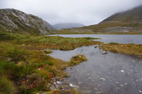 Photo of Beinn Eighe, a National Nature Reserve near Kinlochewe in the Wester Ross, Highland, the Scottish Highlands and Islands.