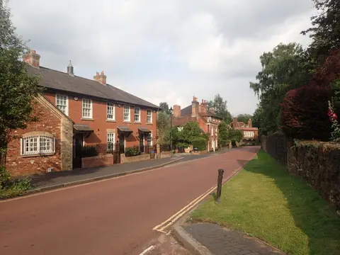 Photo of West Malling, a village in Kent, south east England.