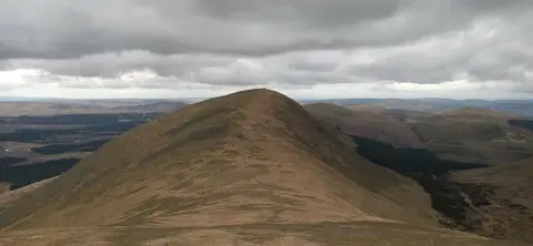 Photo: Carlin's Cairn, an 807m hill in Dumfries and Galloway, southern Scotland.