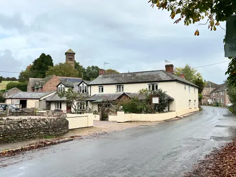 Photo of Hoarwithy, a village in the Wye Valley, Herefordshire, central England.