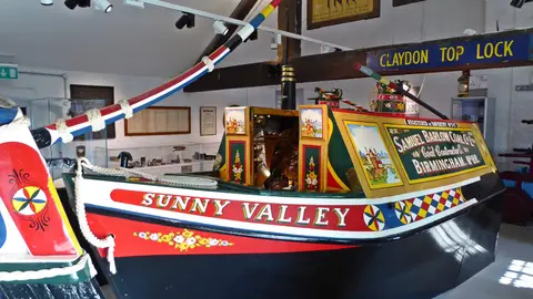 Photo of Stoke Bruerne Canal Museum, a visitor attraction in Northamptonshire, central England.