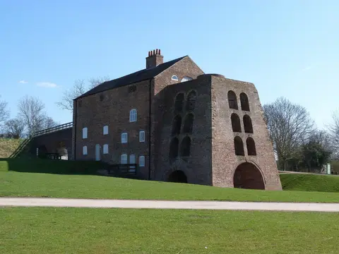 Photo of Moira Furnace, a landmark near Ashby-de-la-Zouch, Leicestershire, central England.