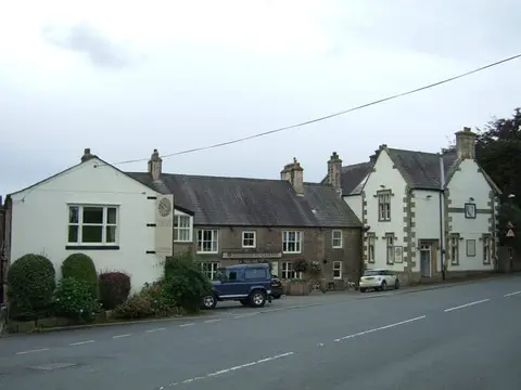 Photo of The Shireburn Arms, a pub near Hurst Green, Lancashire, north west England.