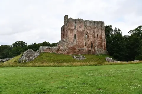 Photo of Norham Castle, a ruined castle in Northumberland, north east England.