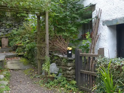 Photo of Dove Cottage, a house near Grasmere in the Lake District, Cumbria, north west England.